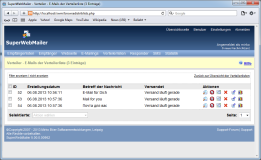 PHP E-Mail-Verteilerlisten mit SuperWebMailer