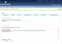 PHP Newsletter Software Versand von Serien-SMS, Gruppen-SMS und Massen-SMS