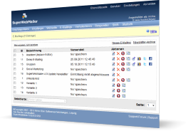 PHP Newsletter Software und E-Mail Marketing Software SuperWebMailer, HTML Newslettern erstellen und versenden